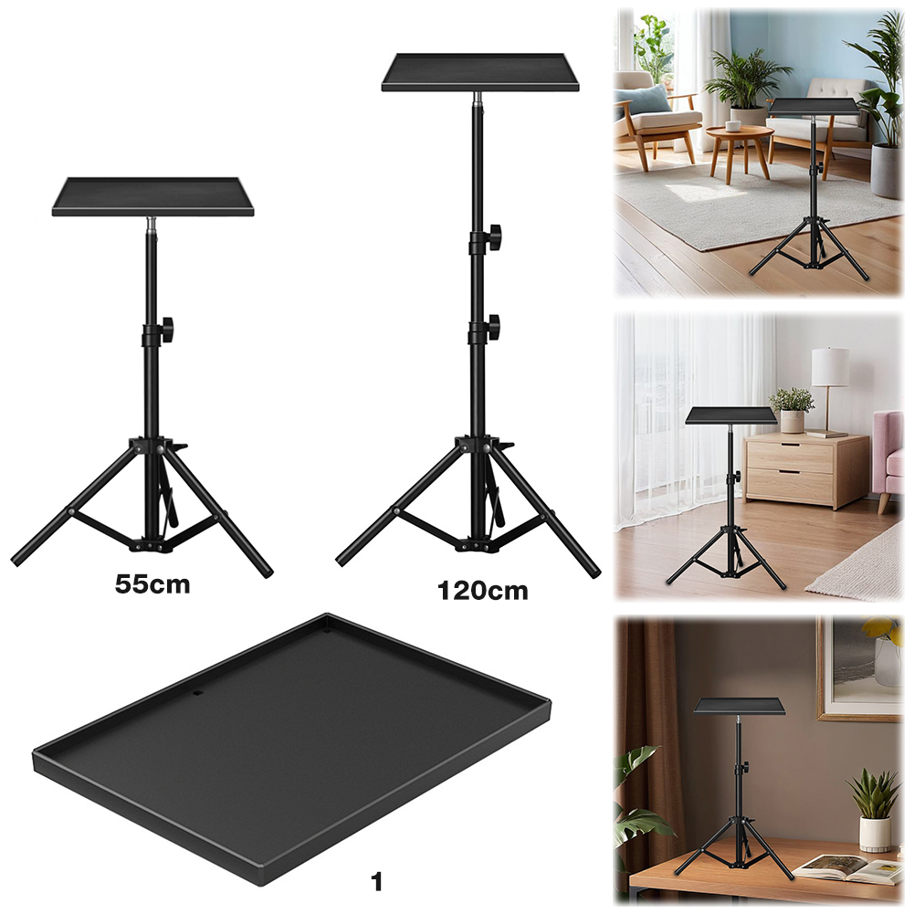 Monitor Riser Stand - Universelles Laptop-Projektor-Stativ mit 1/4-Zoll-Gewinde, höhenverstellbarem Stativtablett