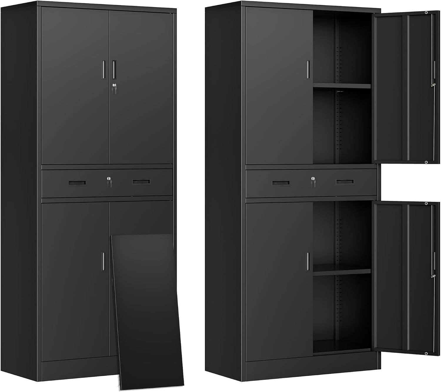 File Cabinet Drawer - Hoher Metall-Aufbewahrungsschrank mit Schublade, abschließbarer Werkzeug-