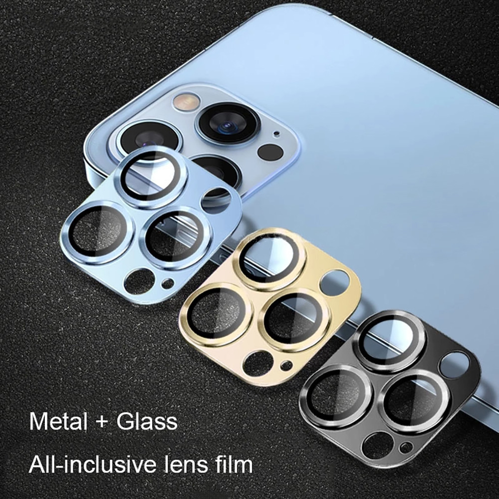 Home Office Pro - 5 Stück 9H Gehärtetes Glas Metall-Kameraobjektivschutz