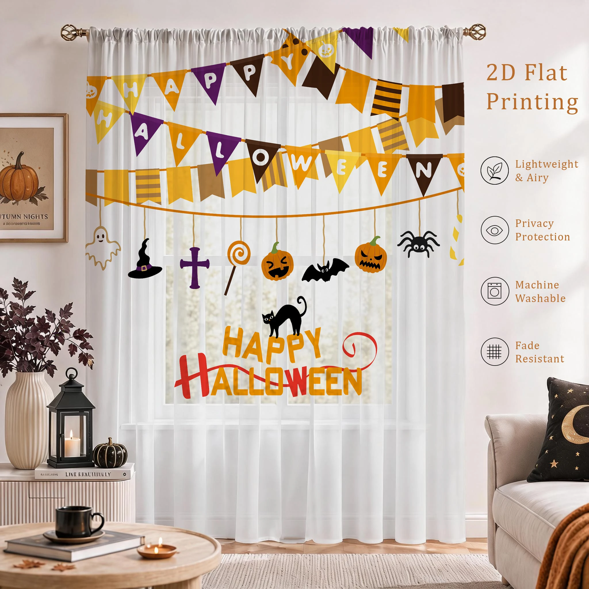 Halloween-Festival-Gardine, ho – Home Office Youtube Bewertung und Preis