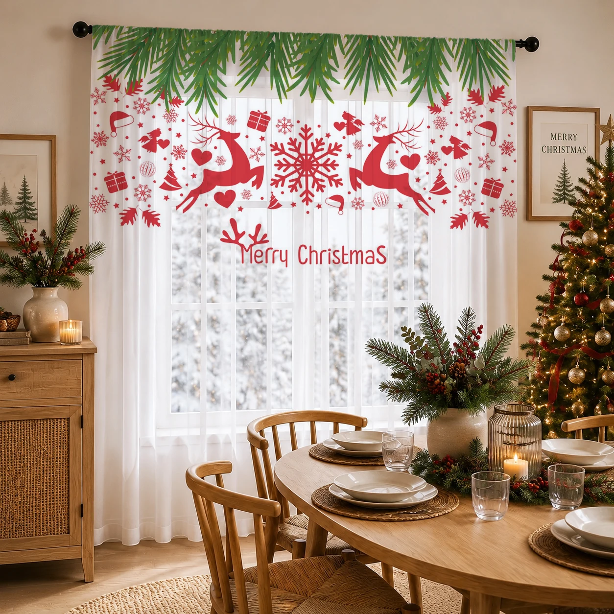 Transparenter Weihnachtsvorhan – Home Office Youtube Bewertung und Preis