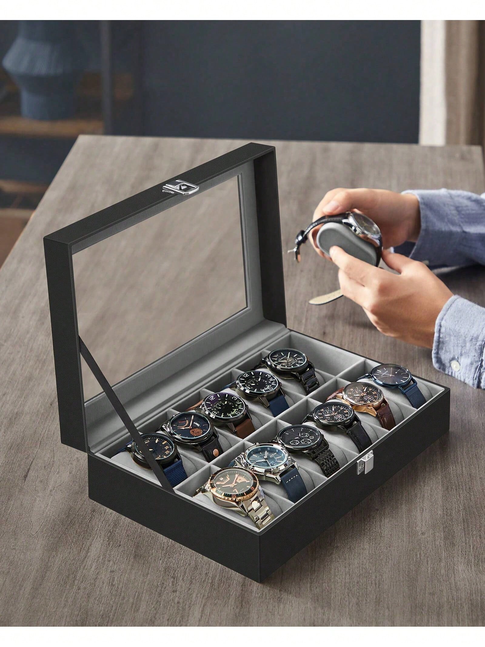 Abschließbare Uhrenbox mit 12  – File Cabinet Drawer Bewertung und Preis
