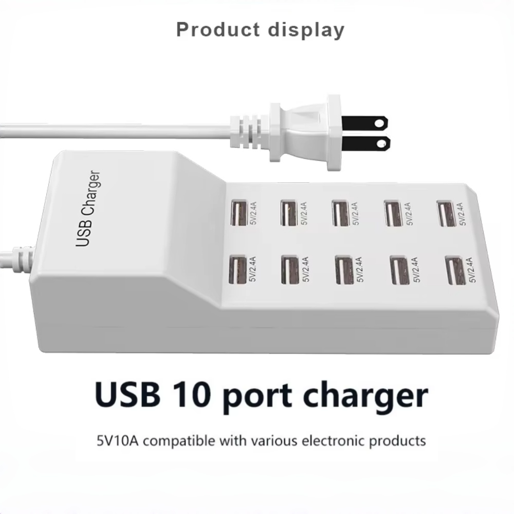 10-Port-USB-Hub-Schnellladeger – Home Office In Uk Bewertung und Preis